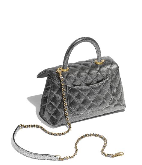 beg chanel gred aaa|Flap Bag with Top Handle Grained Calfskin & Gold.